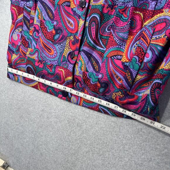 Vintage Evan Picone Sport Jacket Womens L Casual Paisley 1980s Korea - Picture 11 of 15